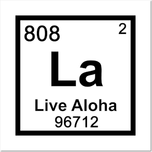 Live Aloha Periodic Table Posters and Art